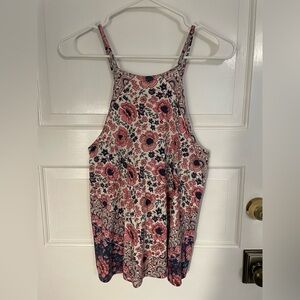 Floral Tie Back Billabong Tank